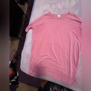 Women’s LuLaRoe Light Pink IRMA style tunic top. Size L